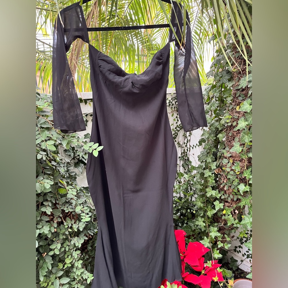 Teens black maxi dress